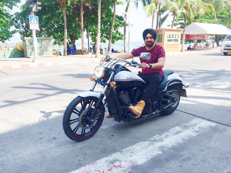 INDER ON MOTORCYCLE